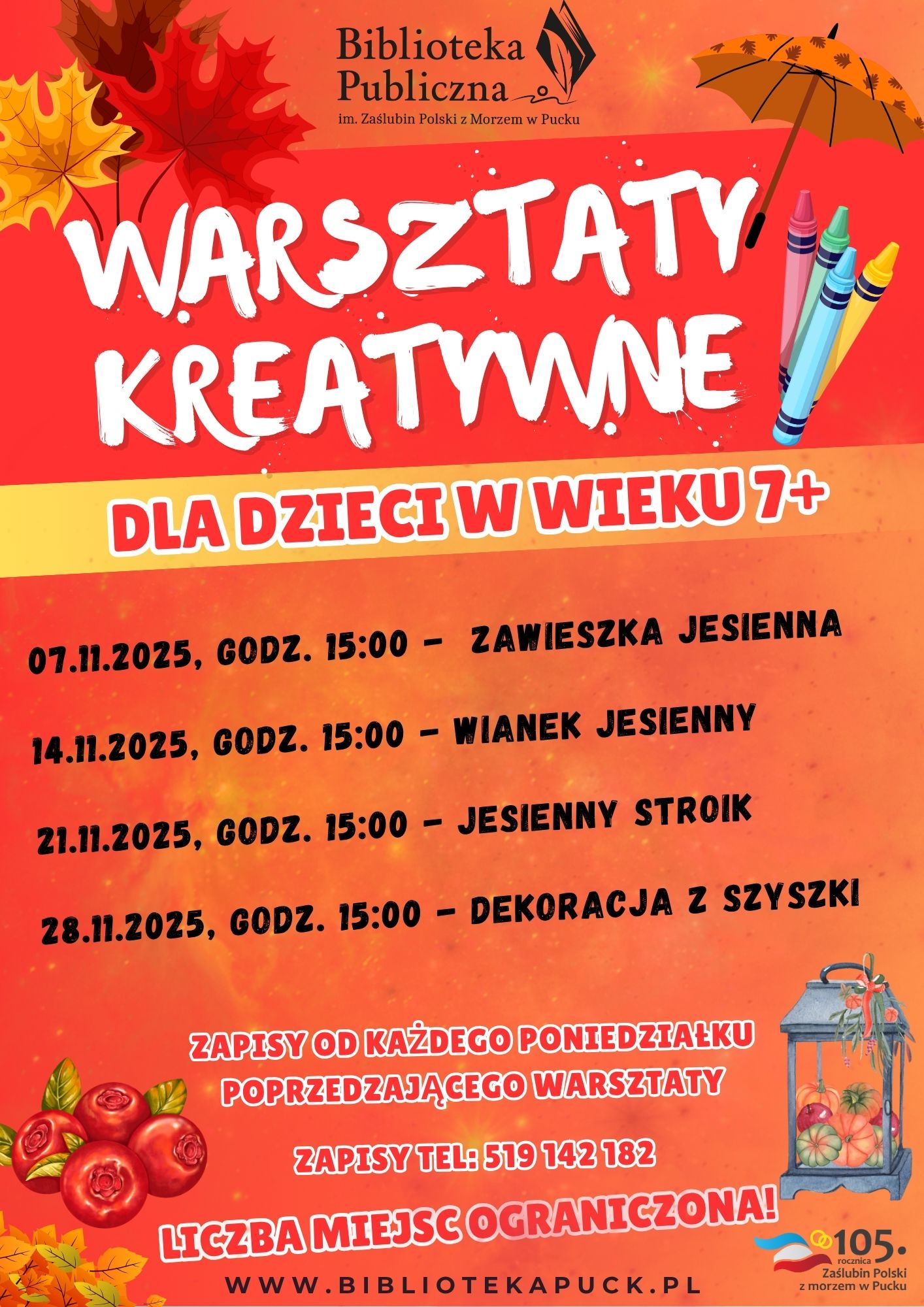 WARSZTATY KREATYWNE Listopad 2025