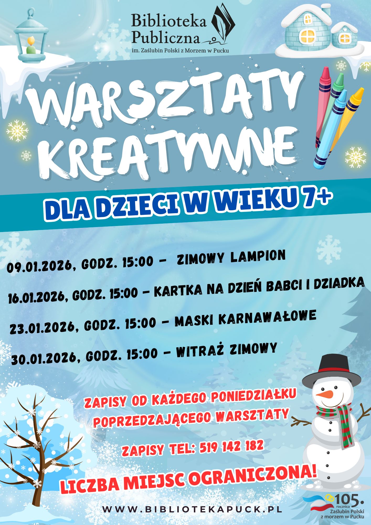 WARSZTATY KREATYWNE Styczeń 2026