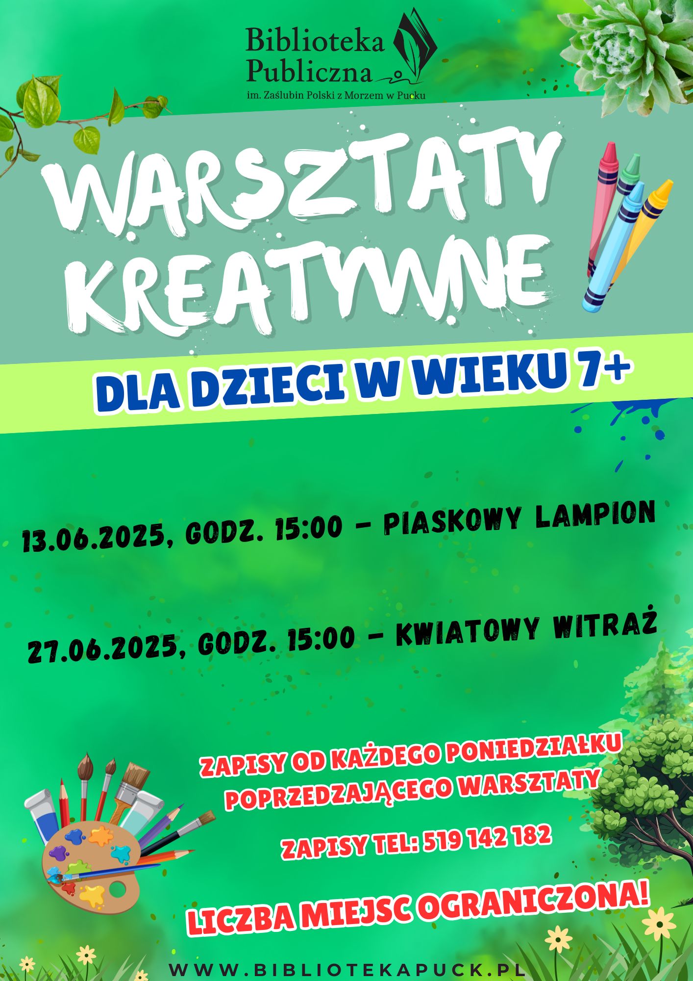 WARSZTATY KREATYWNE czarwiec