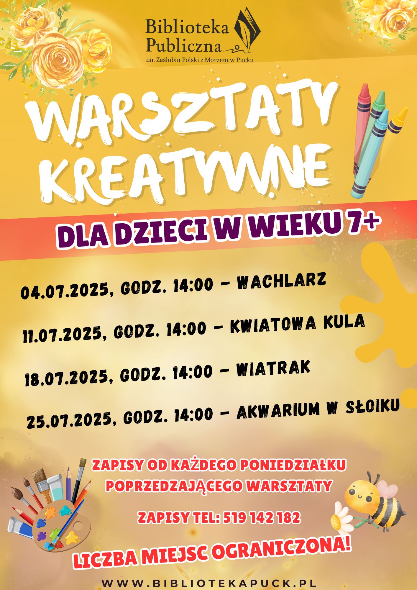WARSZTATY KREATYWNE lipiec