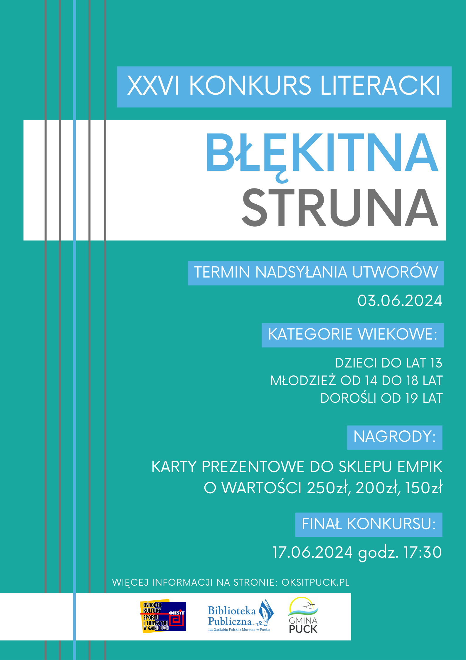 XXVI Konkurs Literacki Błękitna Struna