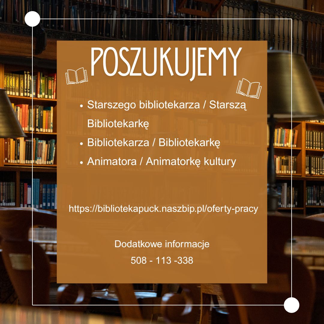 Biblioteka ogłoszenie
