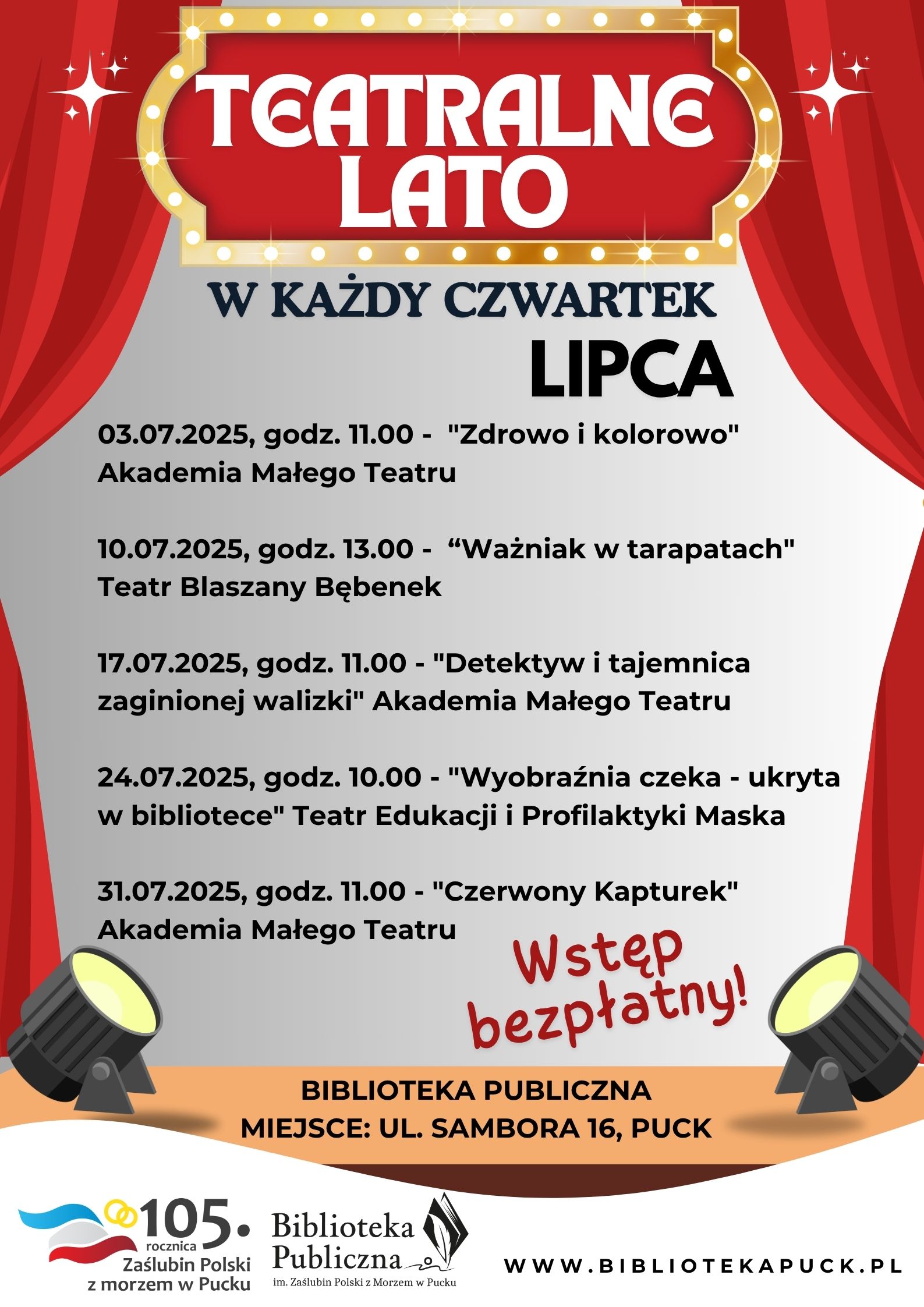 Teatralne czwartki Lipiec 2025