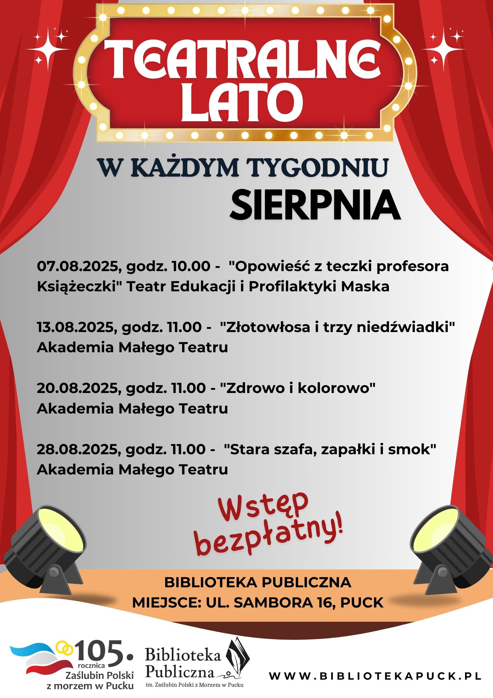 Teatralne czwartki Sierpień 2025