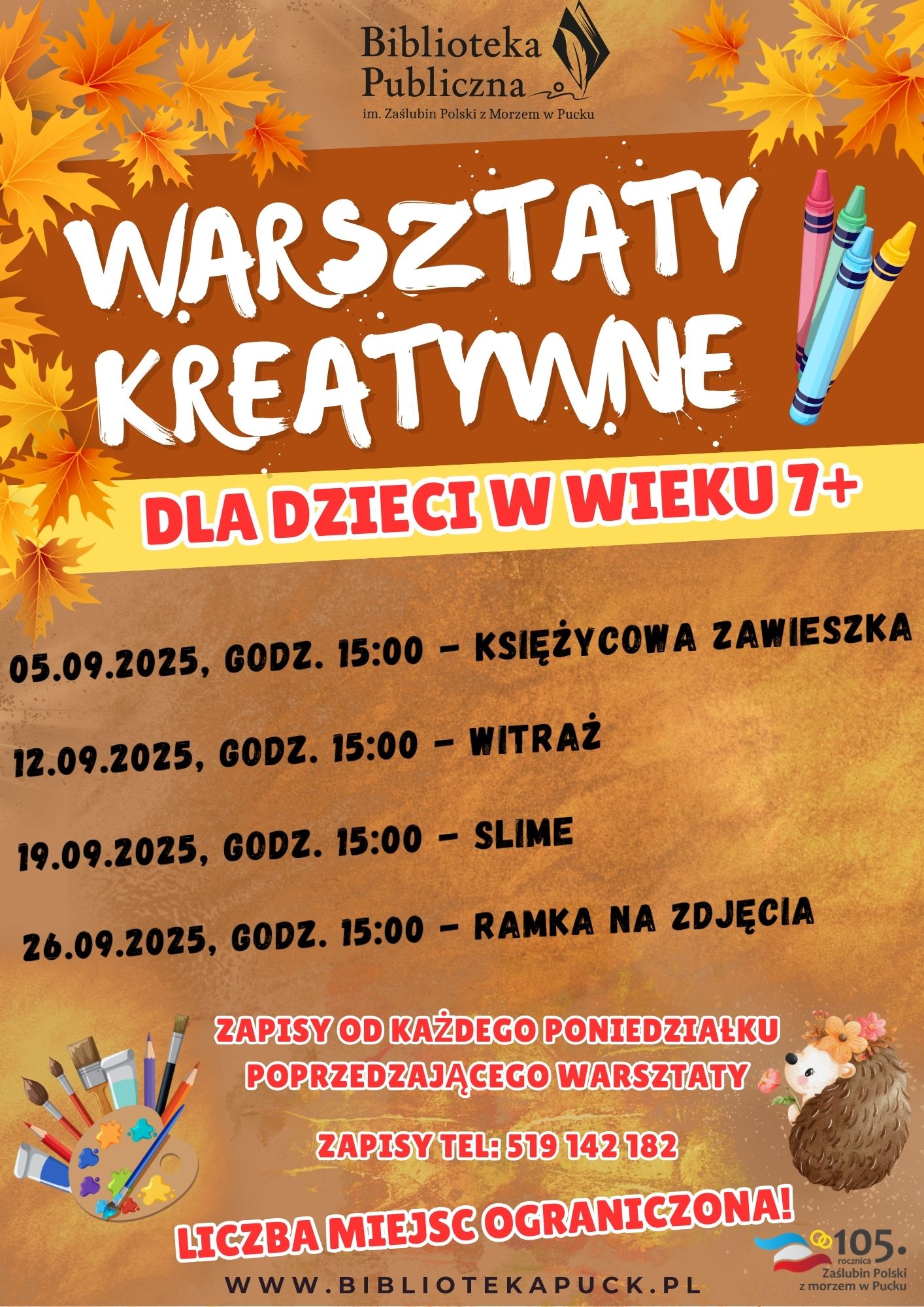 WARSZTATY KREATYWNE Wrzesień 2025
