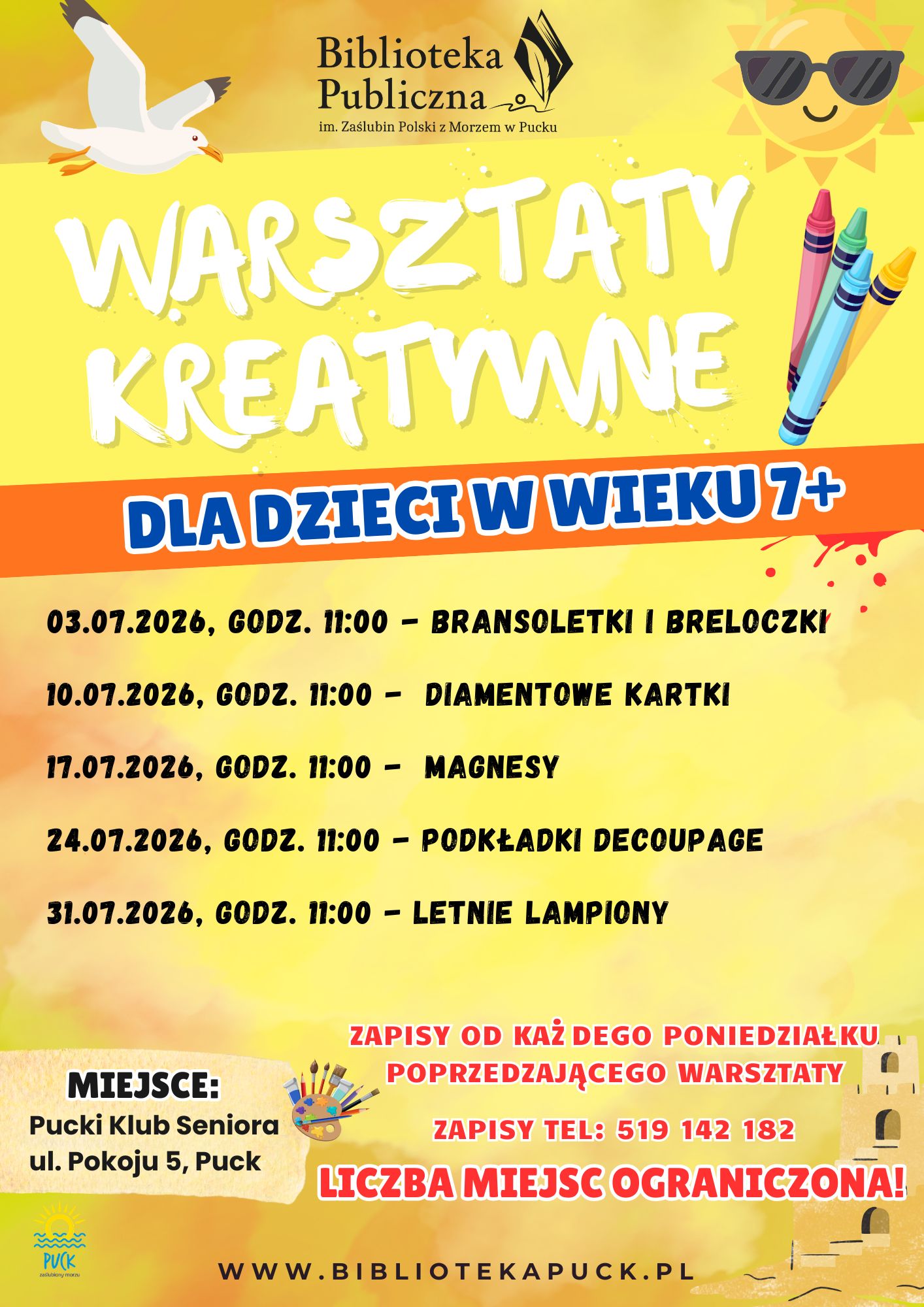 Warsztaty kreatywne lipiec 2026