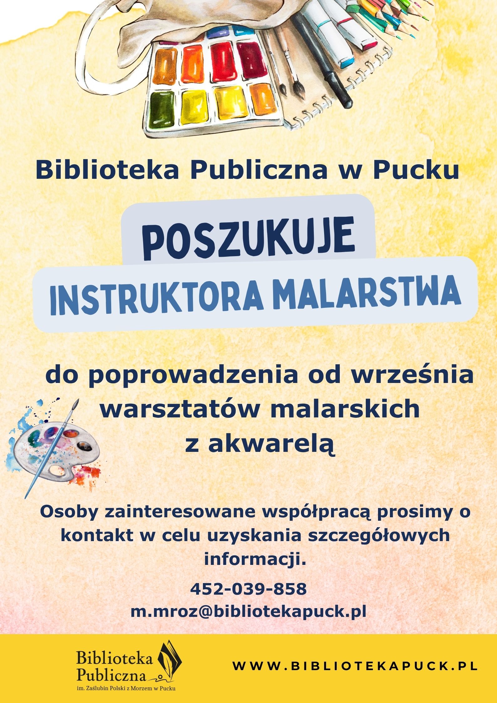 Warsztaty malarskie praca