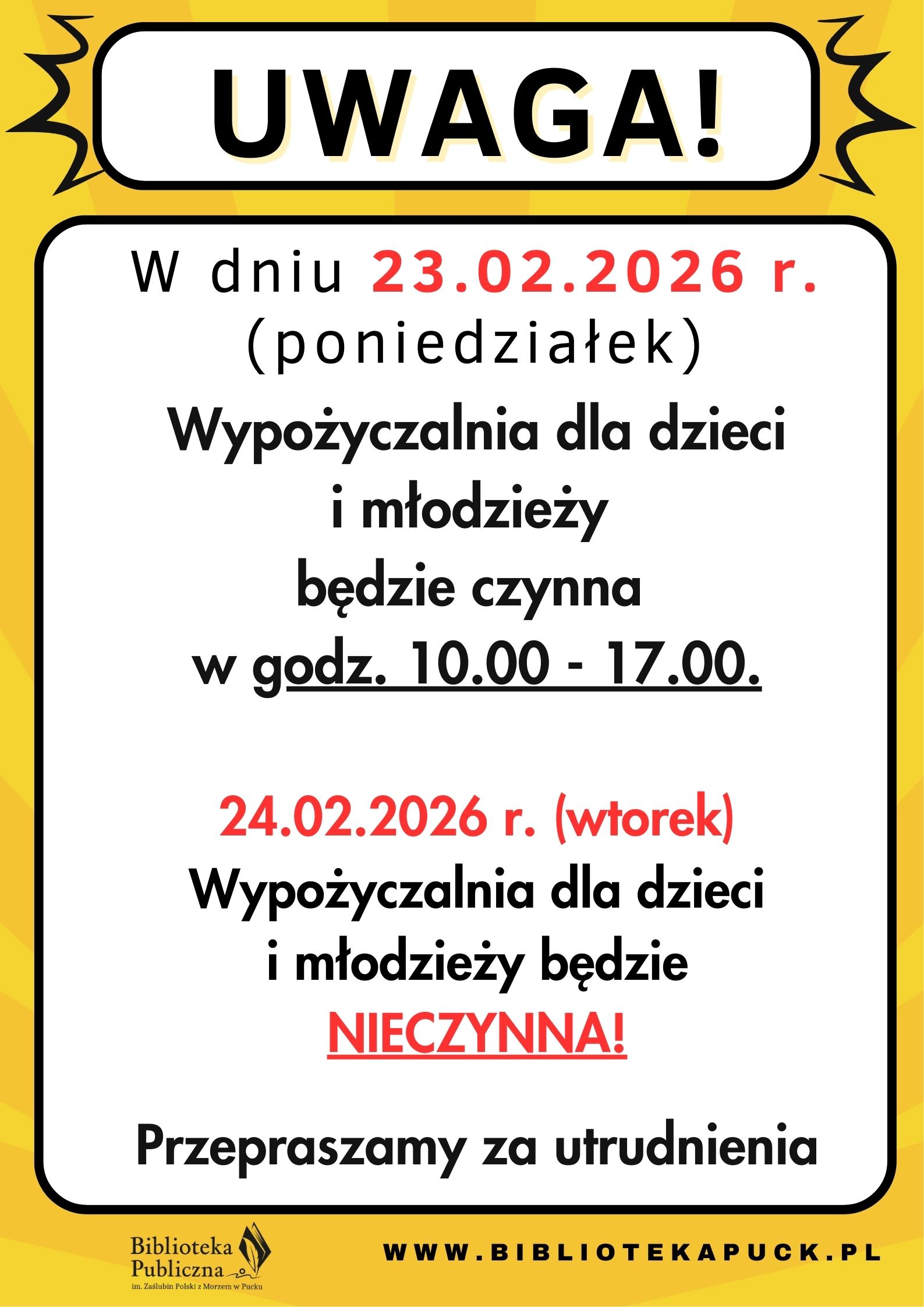  23.02.2026 Uwaga